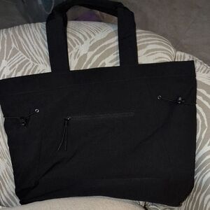 Black Tote Bag with Durable Fabric and Sturdy Handles